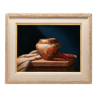 Mid 20th Century Sue Krzyston O/C Painting, the Traditional Way For Sale