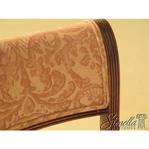 Pair Regency Style Carved Oak Upholstered Occasional Chairs For Sale In Philadelphia - Image 6 of 10