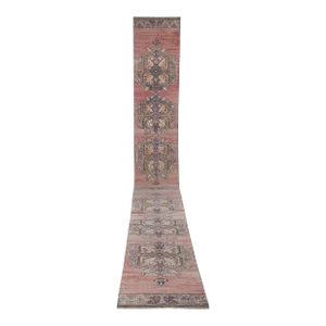 Neoclassical Style Turkish Oushak Runner