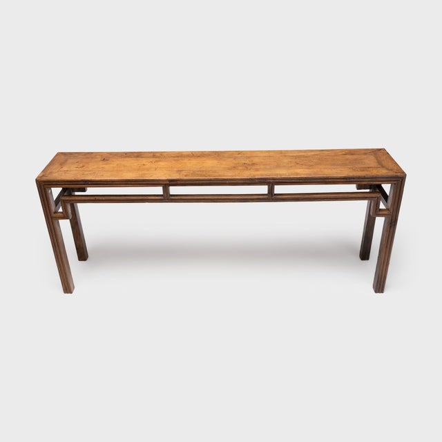 Chinese Reeded Leg Altar Table, C. 1800 For Sale - Image 4 of 5