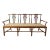 Antique Chippendale Triple Back Walnut Settee Bench For Sale
