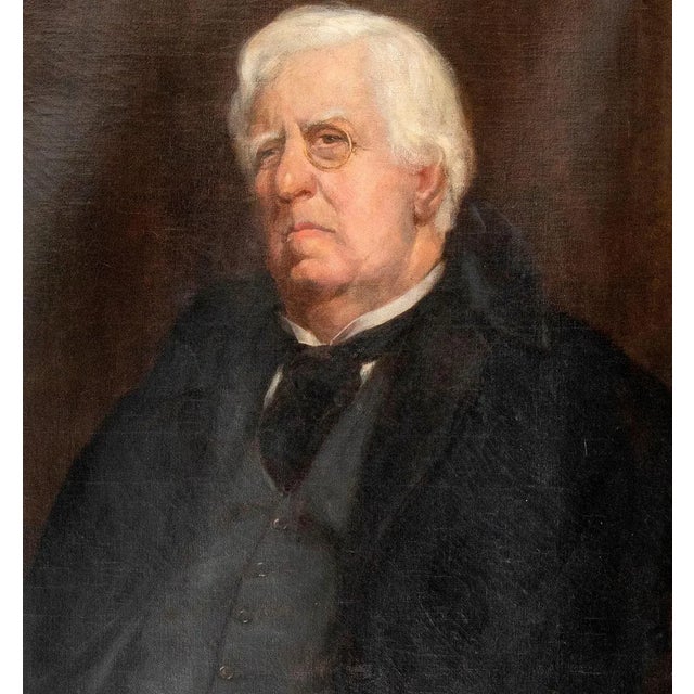 Portrait - Original Oil on Canvas by M.A. Boss - Early 20th Century Early 20th Century For Sale - Image 3 of 5