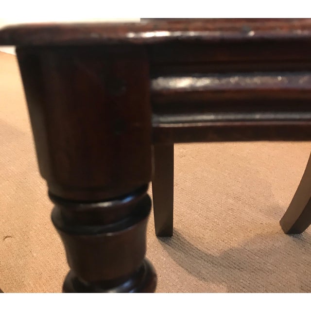 Pair of Hand Carved Mahogany Armorial Hall Chairs For Sale - Image 12 of 12