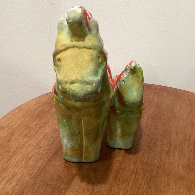 Circa 1960 Italian Gil Etruschi Ivo De Saint Pair of Red and