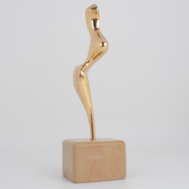 Roland Masson Abstract Organic Bronze Sculpture on Marble Base, circa 1990 For Sale - Image 4 of 13
