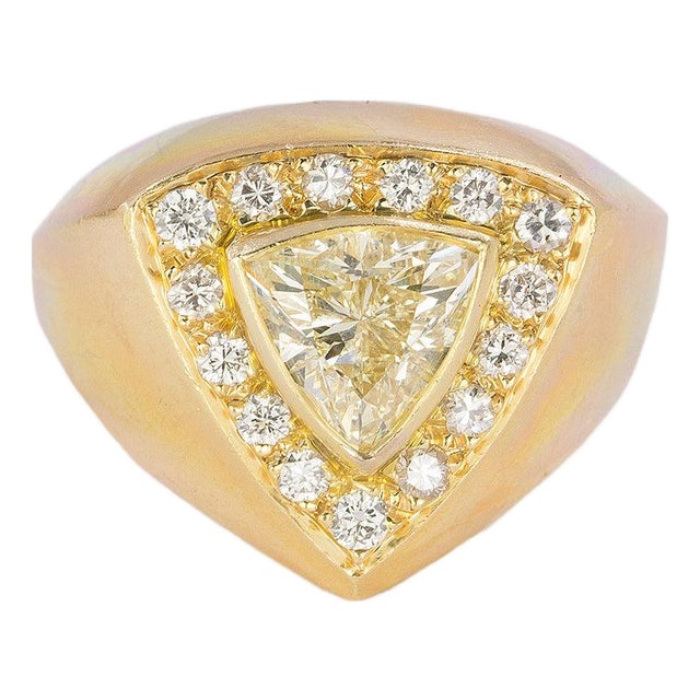 Late 20th Century 2.00 Trillion Ring, Size 7.75 For Sale