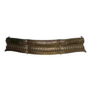 Exceptional Antique 19th Century Brass Fireplace Fender
