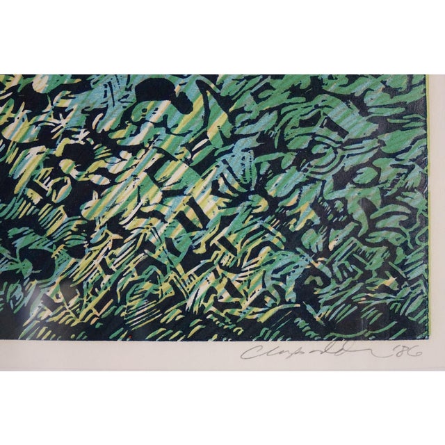 Abstract Mid 20th Century Abstract Large Lithograph, 15 of 30 and Signed For Sale - Image 3 of 5