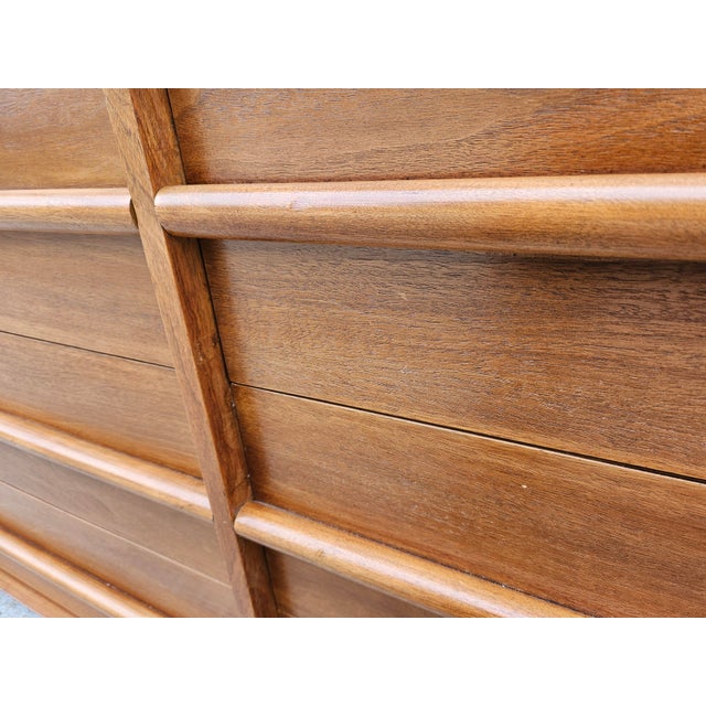 Robsjohn-Gibbings Widdicomb Walnut Six Drawer Dresser For Sale - Image 13 of 16