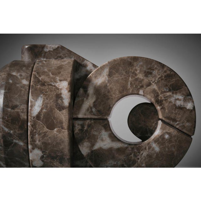 Andrea Cascella, Abstract Interlocking Premesse Sculpture, Marble For Sale - Image 4 of 13