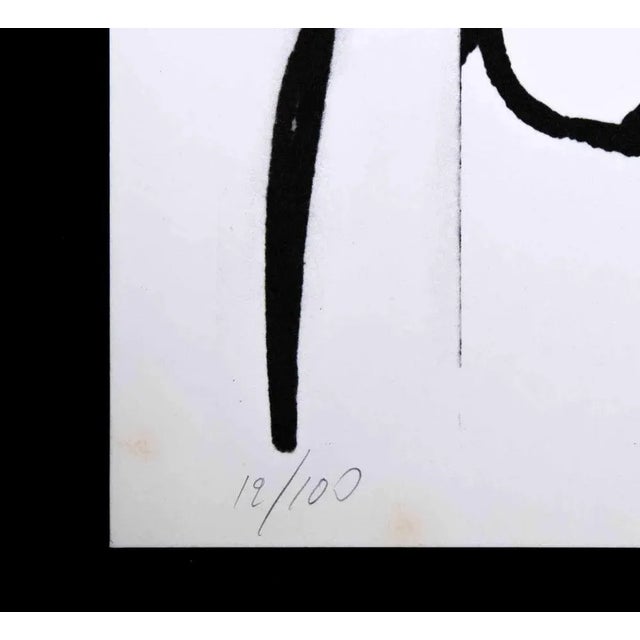 Abstract Composition is an Original Lithograph realized by Plinio Mesciulam in 1973. Very good condition on a white...