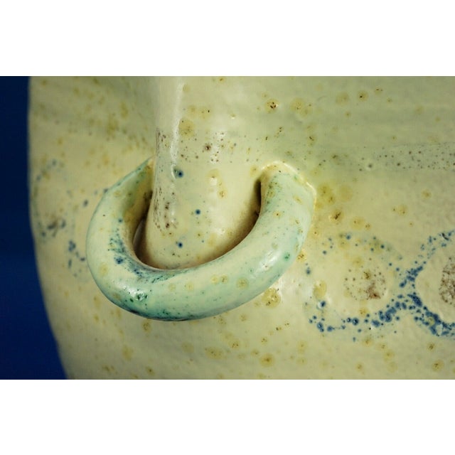 Majolica Terracotta Vase with Primitivist Geometric Decoration from Italica Ars, Italy, 1920s For Sale - Image 17 of 18