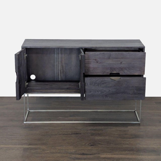Modern Cb2 Smythe Media Console For Sale - Image 3 of 11