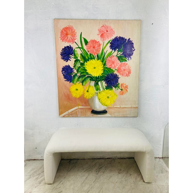 This painting will make you happy! It’s cheerful colors and whimsy are fun yet lovely