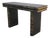 Maitland Smith Leather Wrapped 7 Drawer Console Sofa Table For Sale
