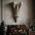 This monumental Neoclassical Corinthian wall bracket by Turtle & Crane Atelier has been hand-finished in a chalky,...