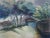 Vintage Marshall Turner Notel Motel Backyard Landscape Watercolor Painting 37" For Sale - Image 4 of 10
