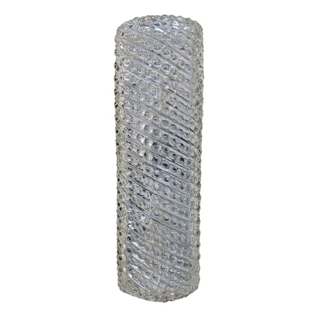 Vintage Dutch Wall Lamp with Bubble Glass Texture by Glashutte Limburg, 1960s For Sale