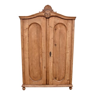 Pine Two Door Knock-Down Armoire For Sale