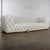 Late 20th to Early 21st Century Modern Chesterfield Style Diamond Tucked Sofa With Beige Twill Fabric Style of Paola Navone For Sale - Image 18 of 18