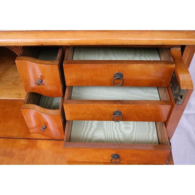 Scandinavian Biedermeier Chest of Drawers with Secretaire For Sale - Image 3 of 18