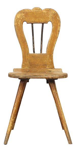 Primitive Rustic Farmhouse Wabi Sabi Mountain Chair, 1800s