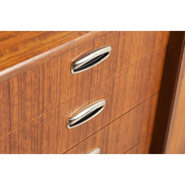 Mid-Century Modern Sideboard in Tola with Metal Handles by Victor Wilkins for G-Plan, 1960s For Sale - Image 6 of 11