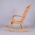 Mid-Century Italian French Riviera Curved Rattan and Bamboo Rocking Chair, 1970s For Sale - Image 12 of 18