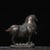 Vintage Gilt Bronze Tang-Style Horse Figure – Scholar's Desk Ornament For Sale - Image 4 of 9