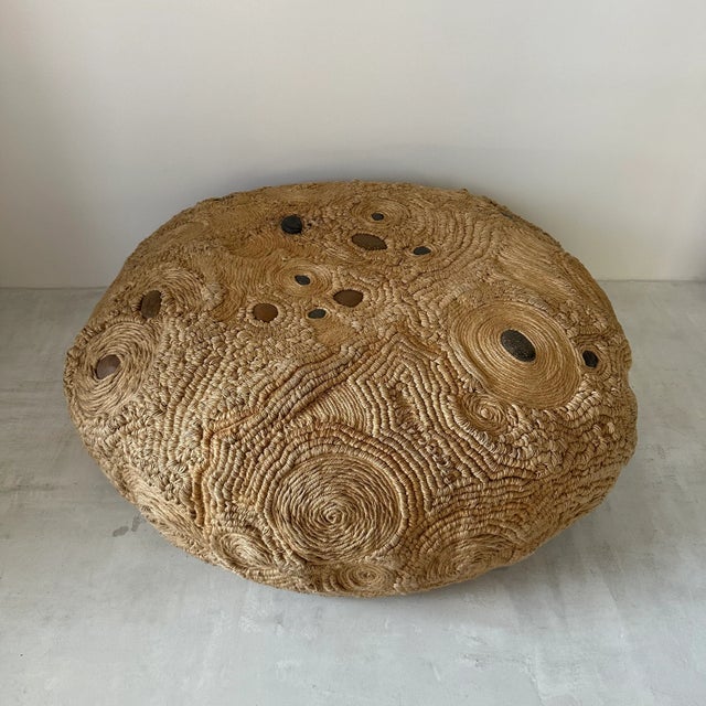 This oversized, hemp, artistic oversized with stone decoration, it is possible that Thitiporn Chanawangsa made it.