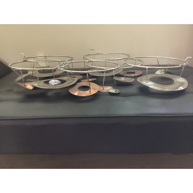 Copper 1970s Curtis Jere Style Metal Wall Hanging in an Abstract Design For Sale - Image 8 of 9