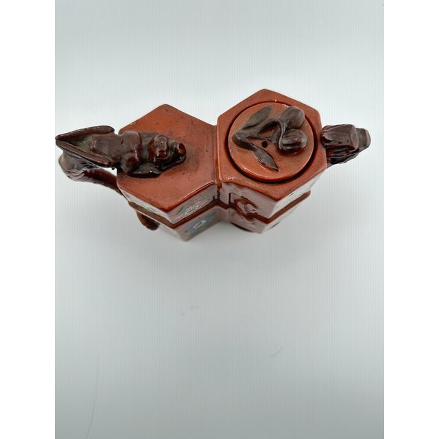 Late 19th Century Antique Watcombe Pottery Teapot For Sale - Image 5 of 12