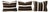 Brown Striped Kilim Pillow Cover 16'' X 24'' - Set of Three For Sale