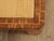 Mid-Century Modern Mid Century Modern Wooden Block Carved Tile Parsons Coffee Table with Wicker Top For Sale - Image 3 of 13