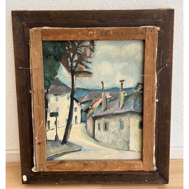 René Guinand, Festivities in the Town in Geneva, Oil on Canvas, 1919, Framed For Sale - Image 10 of 18