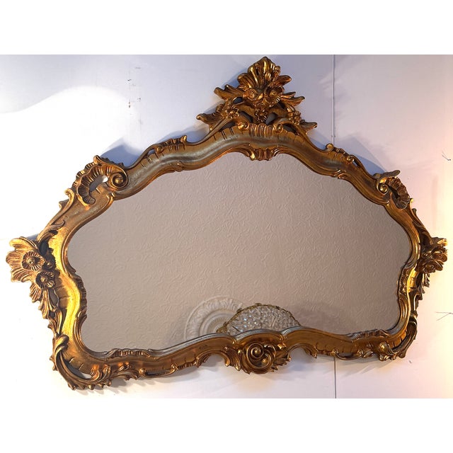 Baroque Wooden Framed Mirror from Unbekannt, 1950s For Sale - Image 12 of 12