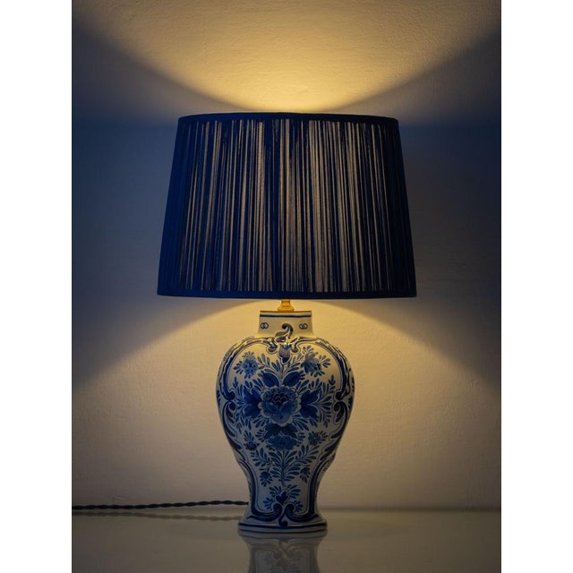 Royal Delft Blue and White Table Lamps, 1905, Set of 2 For Sale - Image 6 of 17