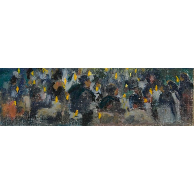 Candlelight Service Landscape Painting, Oil on Canvas, Circa 1940 by Orrin A. White For Sale In Monterey, CA - Image 6 of 6