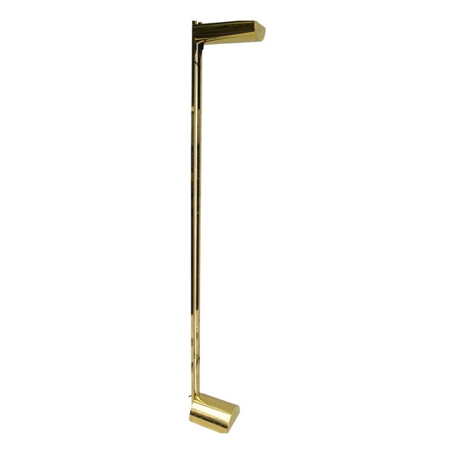 Vintage Brass Floor Lamp, 1980s For Sale