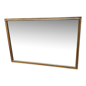 Mid Century Modern Hickory Manufacturing Company Large Walnut Wall Mirror