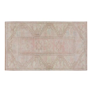 Vintage Turkish Anatolian Hand Knotted Wool Rug, 2'7''x4'3'' For Sale