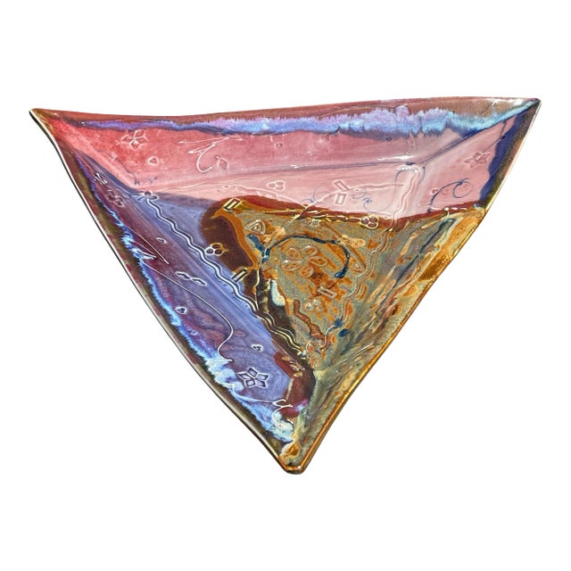 Vintage Oversized Signed Studio Art Pottery Centerpiece For Sale