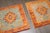 Set of Antique Turkish Oushak Small Square Rugs - 3' x 3'2" For Sale - Image 4 of 12