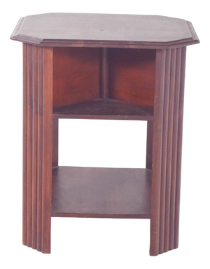 Art Deco Octagonal Side Table in Wood, 1920s