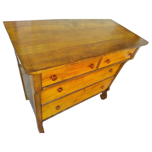 Restored Antique 19th-Century American Empire Chest of Drawers For Sale In San Diego - Image 6 of 11