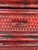 Wood Vintage Bamboo & Rattan Vermillion Red Faux Tortoise Shell Side Table - Newly Painted For Sale - Image 7 of 11