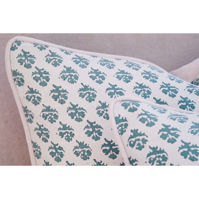 Italian Fortuny Persiano Feather/Down Pillows 24" X 16" Pair Chairish