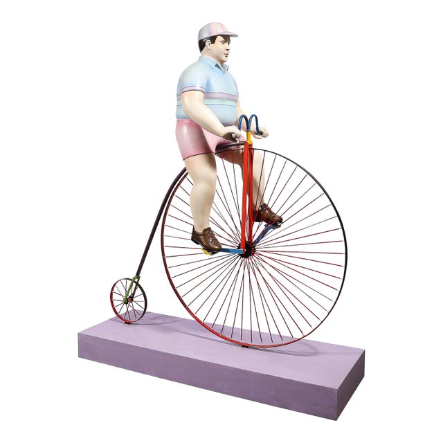 Boy Riding a High Bicycle Edition 11/25 Documented & Signed by Sergio Bustamante For Sale