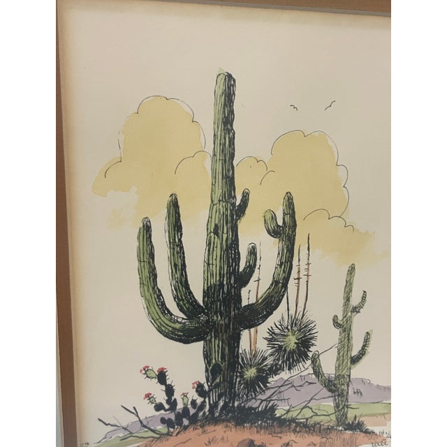 1980s William Zivic Original Western Framed Art Native American For Sale - Image 10 of 12