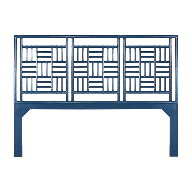 Finn Headboard King - Navy For Sale In West Palm - Image 6 of 6